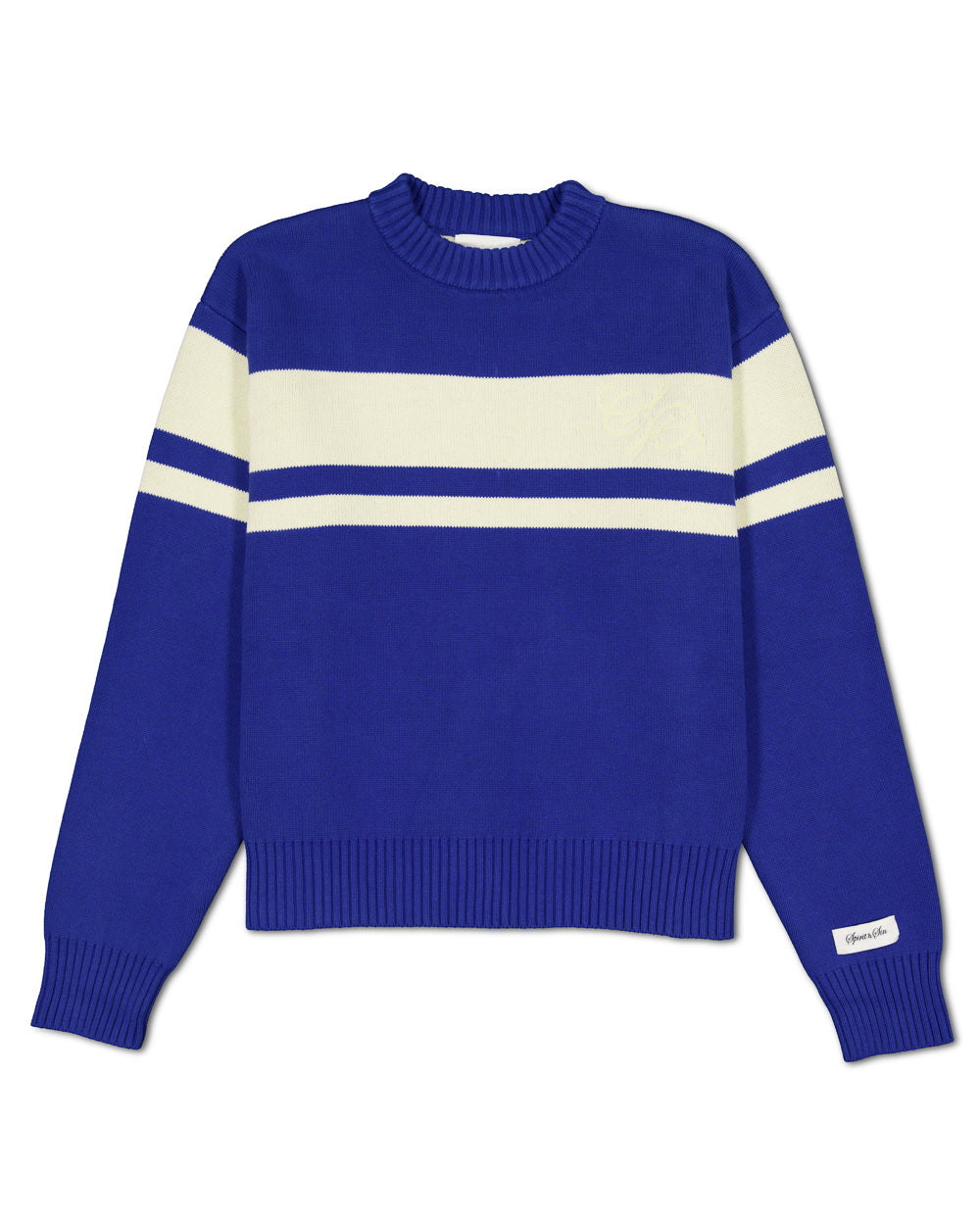 HEAVYWEIGHT KNIT CREW - COBALT BLUE – Spirit and Sin